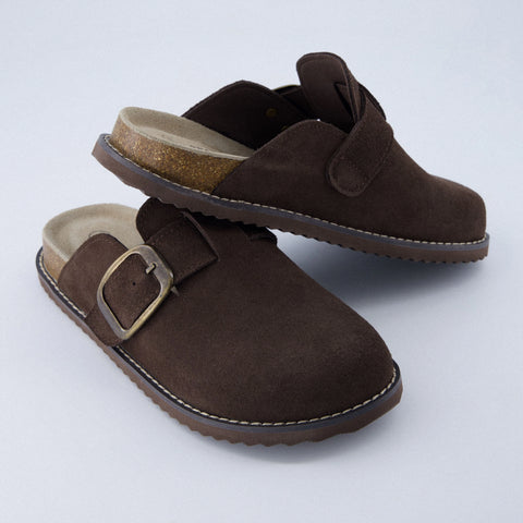 Blain Suede Slip-On Clogs