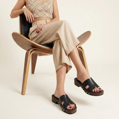 Thai Vegan Leather Platform Sandals