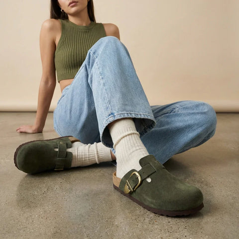 Hamlet Leather Clogs